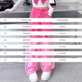 thumbnail image 4 of XIMIN Teens Girls Vintage Ripped Baggy Jeans Wide Leg High Elastic Waisted Denim Pants Cute Streetwear Fashion Trousers with Pockets (Pink, 9-10 Years), 4 of 5