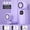 Purple, variant on High Wind Handheld Mini Fan, 6-Speed LED Display Fan, USB-C Rechargeable Portable Fan, Foldable Pocket Cooling Fan, for Makeup Travel Outdoor Summer Gift