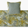 thumbnail image 2 of The HomeCentric King / Queen / Twin Grey & Yellow Decorative CA King 86"x18" Bed Runner With 2 Pillow Cover, Cockatoo Bird & Quilted Bed Scarf on Cotton fabric - Cockatoo Love, 2 of 4