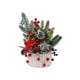 thumbnail image 2 of Adornos navideños, regalos navideños, adornos de escritorio con estilo rústico navideño, insertos de ramas de lino y bayas, adornos para mostrador de muebles. Injerto de patio., 2 of 6