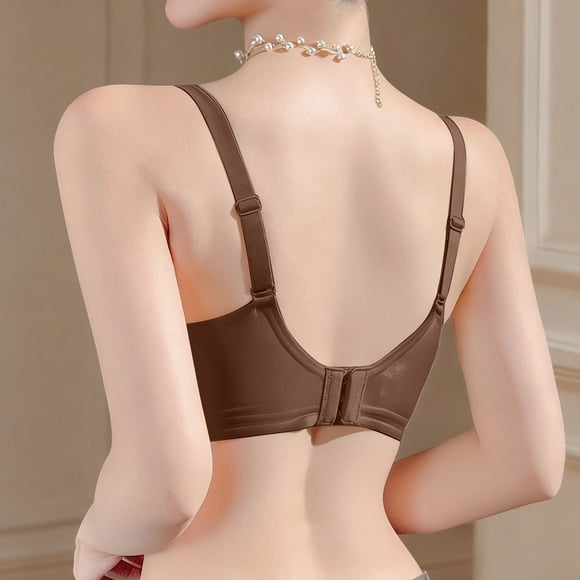 Leopard Print Underwire Bra for Women - Comfortable Soft Support Push Up Minimizes Side Sagging Everyday Everyday Wear