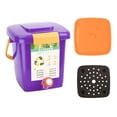 thumbnail image 2 of Zorion Kitchen Compost Bucket Waste Container Multifunction Thickened Handle Durability Easy to Move Stylish Compost Bin Garbage Bin, 2 of 9