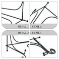 thumbnail image 5 of Gerich 1 Pcs 10inch Black Iron Bracket, Ornament Display Stand Bowl Plate Art Picture Picture Frames, Frame Holder Stand and Artworks, Small Easel Stand, 5 of 12