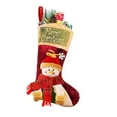 thumbnail image 2 of Christmas Stockings 18" Large Fireplace Hanging Christmas Stockings Decorations Santa, Snowman & Reindeer Christmas Stockings Family Holiday Xmas Party Decorations, 2 of 8