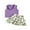 Purple, variant on BemeyourBBs Toddler Baby Girl Mardi Gras Outfit Carnival Summer Clothes Sleeveless Lapel Collar Solid Color/Striped Vest Tank Tops Pleated Skirt Set