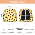 thumbnail image 3 of White Sunflower Pattern Seat Covers for Dining Room Chairs Set Of 4,Stretch Printed Washable Chair Seat Cover with Elastic Ties and Button,Removable Waterproof Couch Cushion Covers, 3 of 6
