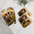 thumbnail image 5 of Farm Cows Oven Mitt And Pot Holder Set Oven Glove for Kitchen Baking Cooking Grilling, 5 of 6