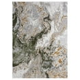 thumbnail image 2 of Luxe Weavers Marble Swirl Collection Green Abstract Area Rug 4x5, 2 of 10