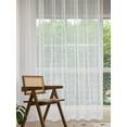 thumbnail image 2 of Shiyou-art de Fenêtre Brodé Tridimensionnel Heptagone Rideaux Transparents 54 Pouces Longueur 52 Pouces Largeur 2 Panneaux Rideau Transparent Poche de Tringle Basique pour Chambre Salon Chambre d'Enfants, 2 of 4