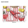 thumbnail image 4 of Yayeee Bath Rug for Bathroom Floor Non Slip Contour Fluffy Soft Absorbent Mat, 20"x24", Red Lobster, 4 of 7
