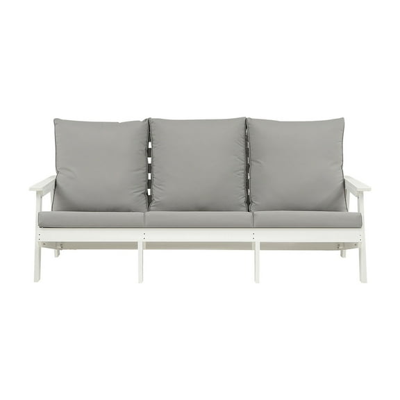 Patio Sofa, All Weather PatioGarden Comfortable Sofa, With HIPS Frames, Stainless Steel Hardware Sofa Chair