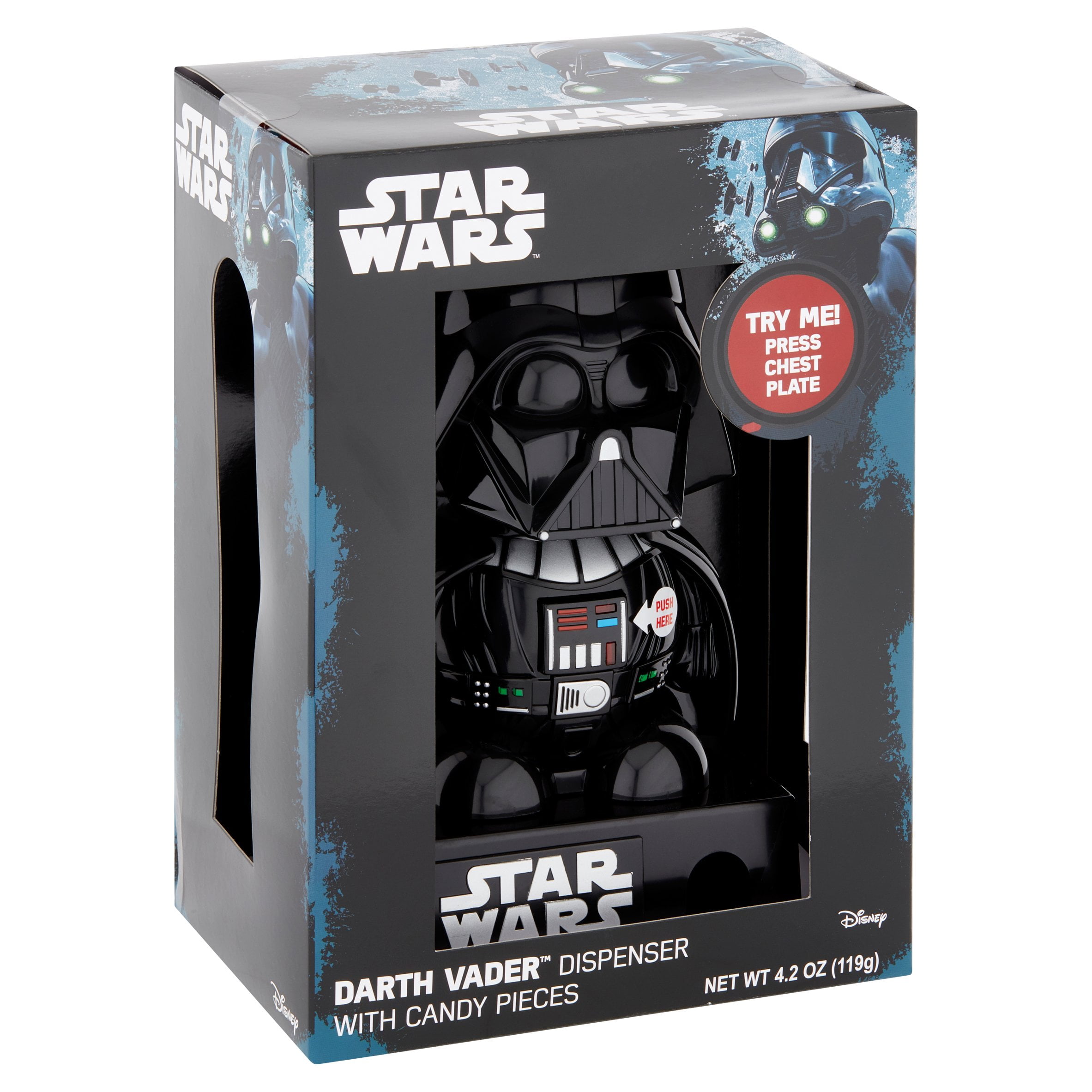 Star Wars Darth Vader Dispenser with Candy Pieces 4.2 oz