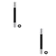 thumbnail image 3 of Inteprter Extensión de grifo, manguera de goma, lavabo de tocador antisalpicaduras, baño, cocina Universal, accesorios de giratorios alargados Negro 30cm 2piezas Inteprter CBP165369, 3 of 6
