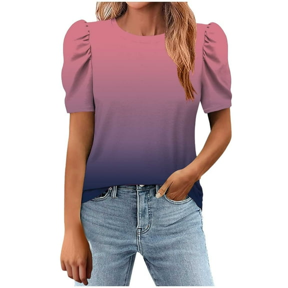 Zuesphe Going Out Tops for Women Short Sleeve Dress Shirts for Women Plus Size Blouses for Women Business Casual Short Sleeve Tunics Or Tops To Wear With Leggings for Work