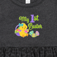 thumbnail image 4 of Inktastic My First Easter Cute Chick and Eggs Girls Baby Dress, 4 of 5
