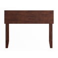 thumbnail image 1 of Pemberly Row Twin Panel Solid Wood Headboard with USB Charger in Walnut, 1 of 10