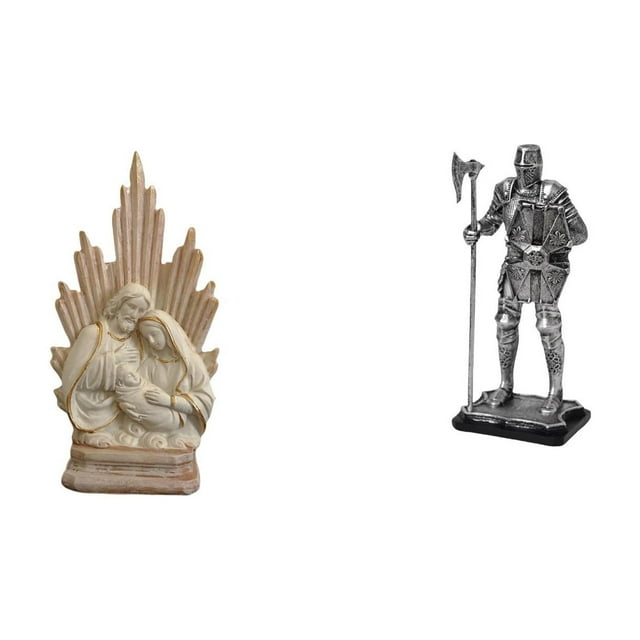 Estatua católica,Colección de figuritas de la Sagrada Familia,Escultura católica de la Santísima Virgen María,Figura de escritorio,Estatua de