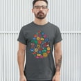 thumbnail image 3 of Tee Hunt Floral Easter Egg T-Shirt Happy Easter Men's Tee, Charcoal, 3X-Large, 3 of 5