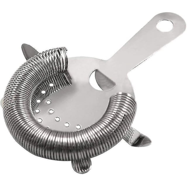 Colador de cóctel Hawthorne, colador de barra de acero inoxidable, colador profesional de 4 puntas