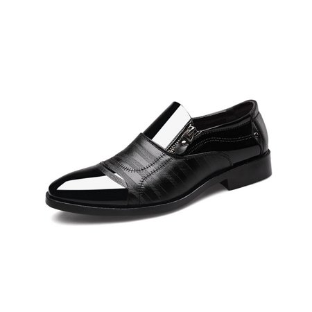 Mens Pointed Toe Wedding Business Dress Patent Leather Formal Office Work