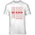 thumbnail image 1 of Teelocity Be Kind Repeat Graphic T-Shirt (X-Large - Standard Fit, White Red Type), 1 of 4