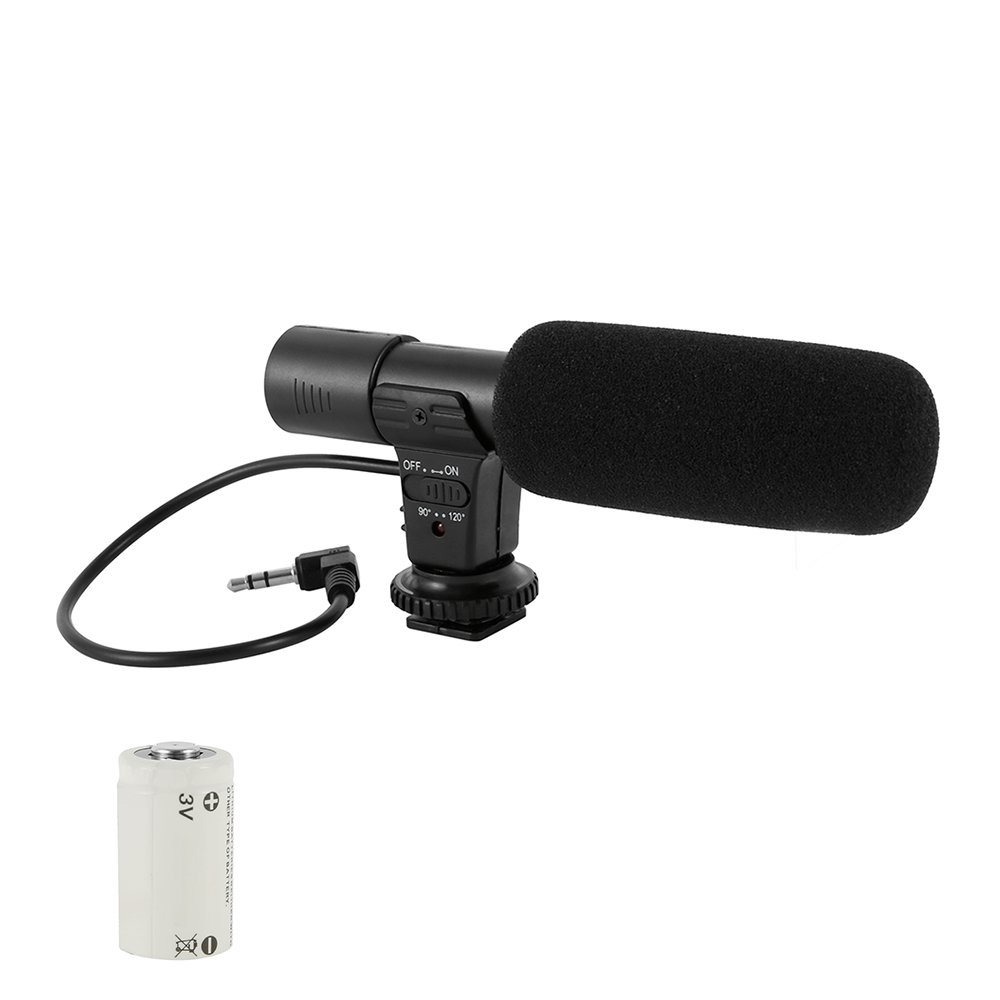 HOTBEST Camera Microphone 3.5mm SLR Camera DV Stereo Interview News
