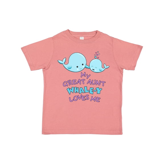 Inktastic My Great Aunt Whale-y Loves Me Boys or Girls Toddler T-Shirt