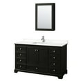thumbnail image 4 of Wyndham Collection Wcs202060s-Qtz-Unsmed Deborah 60" Free Standing Single Basin Vanity Set, 4 of 7