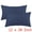 Dark Blue/Grey, variant on Unique Bargains 4 Pcs Soft Throw Pillow Covers for HomeDark Blue/Grey 12" x 20"