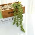 thumbnail image 5 of Zhaomeidaxi 1Pc Fake Succulents Green Artificial Hanging Succulents Textured Faux Succulent Pick Hanging String of Pearls Plant for Wedding Centerpieces, 5 of 5