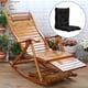 thumbnail image 5 of Cojín para tumbona, cojín para silla mecedora, antideslizante para jardín con ataduras, cojín para tumbona para patio, cojín para respaldo, reclinable Negro, 5 of 7