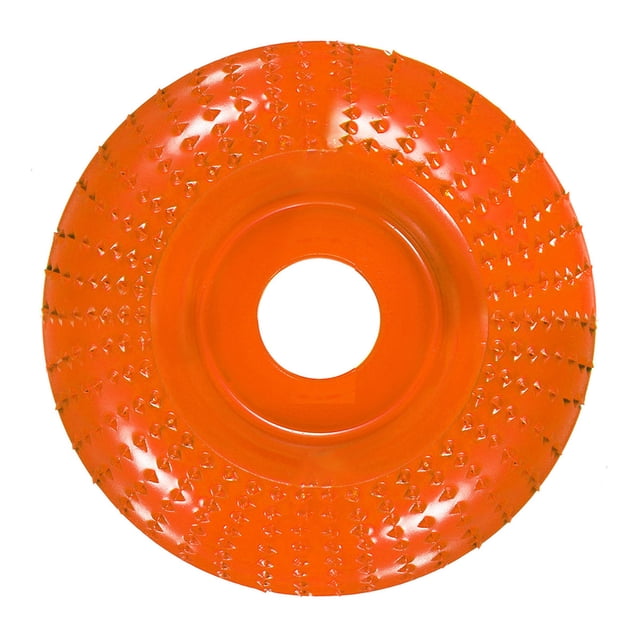 WHEANG Electrical Tools Carbide Wood Sanding Carving Shaping Disc for Angle Grinder/Grinding Wheel 125Mm One Size Orange