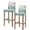 Beige, variant on Turquoise Jellyfish Coastal Bar Stool Covers Set of 2, Summer Beach Ocean Seaweed Stretch Washable Bar Chair Covers with Backs, Removable Pub Counter Height Chair Cover for Kitchen Dining Room Cafe