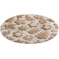 thumbnail image 5 of Christmas My Favorite Gingerbread Cookies Round Carpet Circle Rug Outdoor Patio Area Rug Washable Large Area Rugs Hallway Room Decor Fitness Mats, 5 of 8
