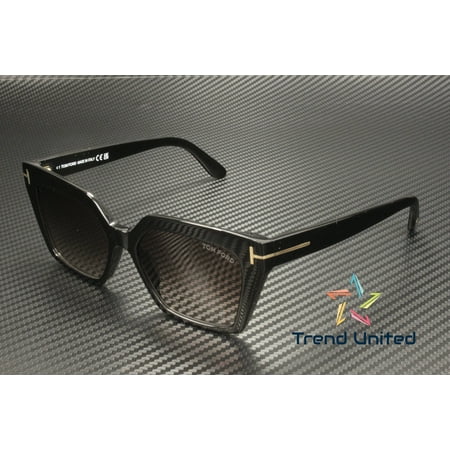 Tom Ford FT 1030 Plastic Womens Cat Eye Sunglasses Black 53mm Adult