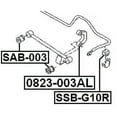 thumbnail image 2 of Febest REAR STABILIZER LINK (ALUMINIUM) # 0823-003AL OEM 20481-AA001, 2 of 2