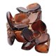 thumbnail image 5 of 10 Piezas de Plástico para Mujer, Pinzas de Garra de cabellero Grandes, Pinzas de Pinza de Mariposa, 87x 48mm marrón, 5 of 9