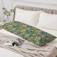 thumbnail image 6 of Dark Green Lemon Birds Body Pillow Cover 20 x 54 Inch Decorative Pillow Cover Summer Botanical Tropical Lumbar Pillowcase Seasonal Rectangle Cushion Case for Couch Sofa Bed Living Room, 6 of 9