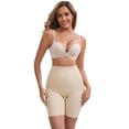 thumbnail image 4 of DARING DIVA Women's High Rise Tummy Control Ice Silk Seamless Boyshorts M Beige, 4 of 6