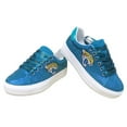 thumbnail image 2 of Women's Cuce Teal Jacksonville Jaguars Team Color Crystal Sneakers, 2 of 4