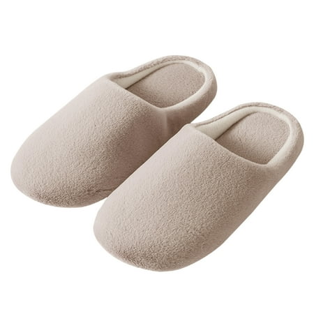 

Cptfadh Slippers For Women Shoes Men s Women s Indoor Home Shoes Warm Shoes Soft-soled Cotton Slippers
