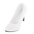 thumbnail image 2 of Un par de zapatos de tacón alto con punta puntiaguda clásicos de moda para mujer de 12 pulgadas, talla 1:6 Blanco, 2 of 9