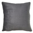 thumbnail image 1 of Saro Lifestyle 189.GY18SC 18 in. Faux Rabbit Fur Throw Pillow Cover, Gray, 1 of 1