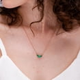 thumbnail image 4 of ANGARA Natural Classic Trio Emerald Necklace in 14K White Gold for Women (Size-4mm) | May Birthstone, Birthday, Anniversary, Jewelry Gift for Women | Natural Emerald Necklace, 4 of 10