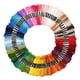 thumbnail image 2 of Hilo de bordar, Color arcoíris, 50 ovillos por paquete, hilos de punto de cruz, pulseras de la amistad, hilo para manualidades ER, 2 of 4