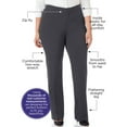 thumbnail image 2 of Catherines Women's Plus Size Petite Right Fit Pant (Curvy), 2 of 6