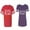 Men Red / Women Purple, variant on Papa Mama Bear Matching Couple Cotton Jerseys (Men Red / Women Black) (Men S / Women S)