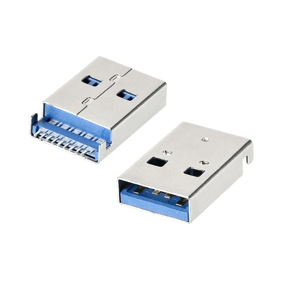 Uxcell 9-Pin 180 Degree SMT 3.0 Type A Male PCB USB Port 20 Count