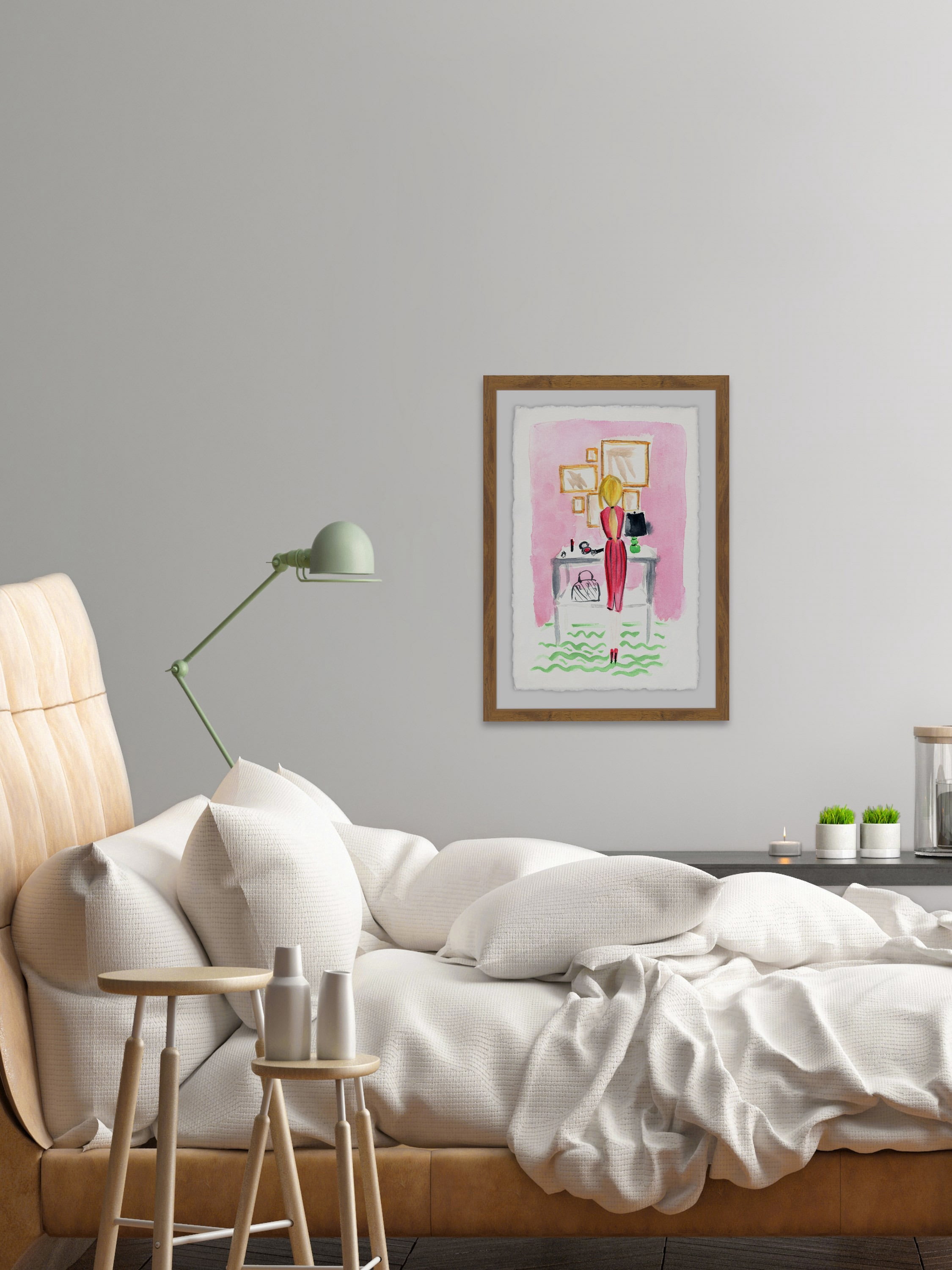 Getting Ready Framed Painting Print