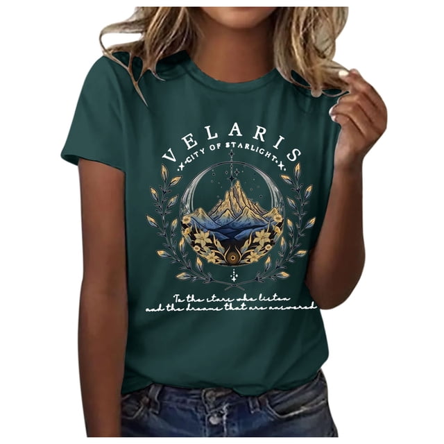 WEAIXIMIUNG T-Shirts Amusants Humour Adulte T-Shirt d'Été Décontracté Imprimé à Manches Courtes Col Rond pour Femmes